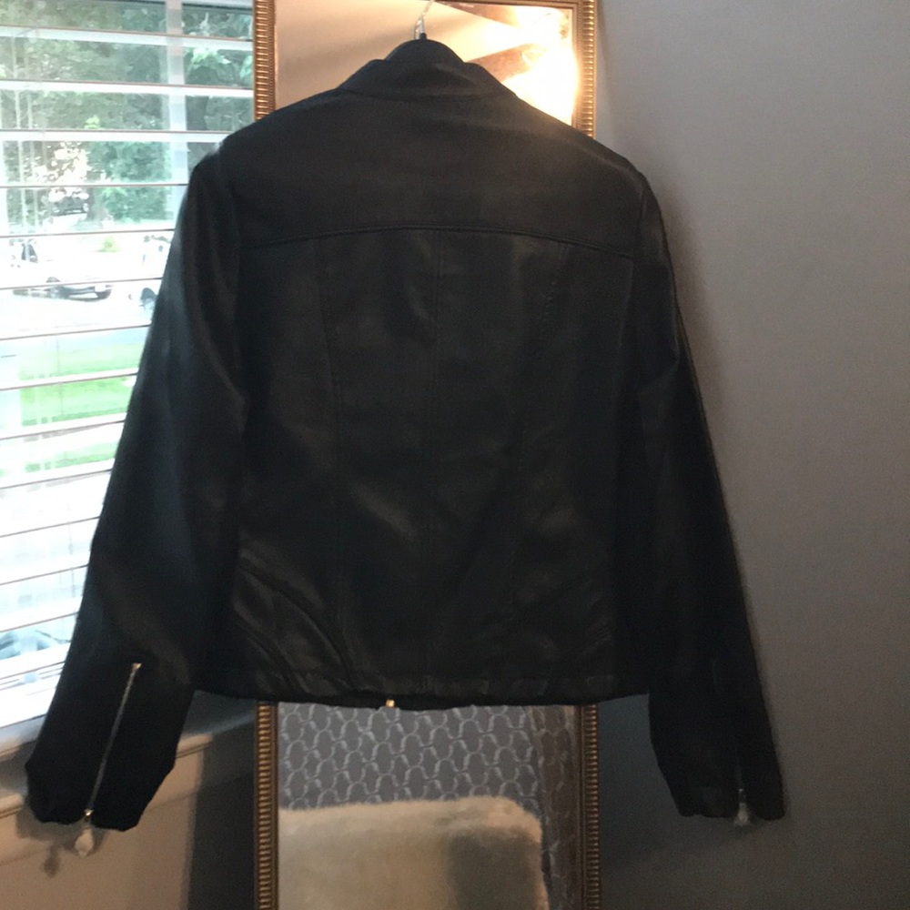 Black leatherette jacket